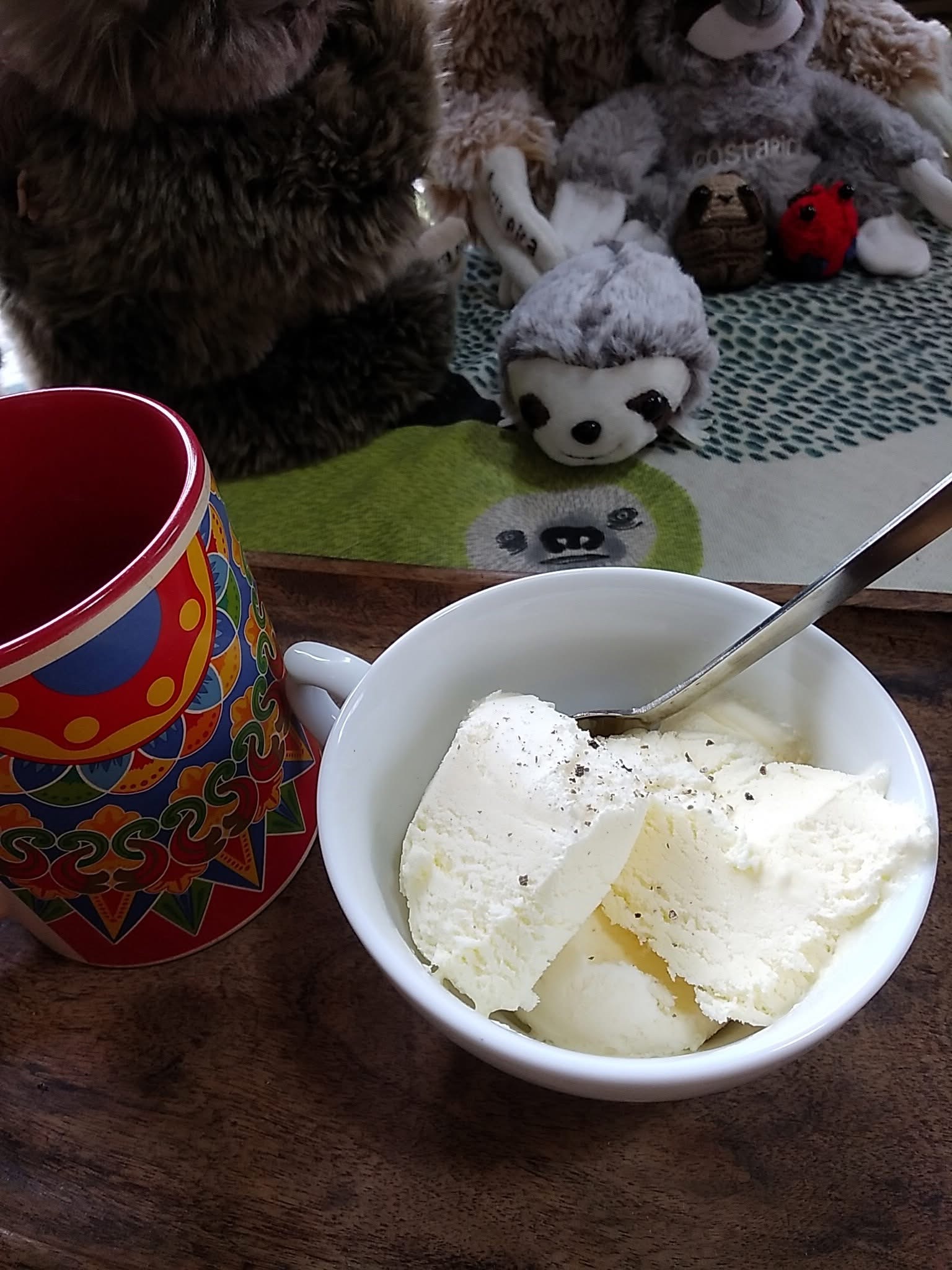 バニラアイスにブラックペッパー