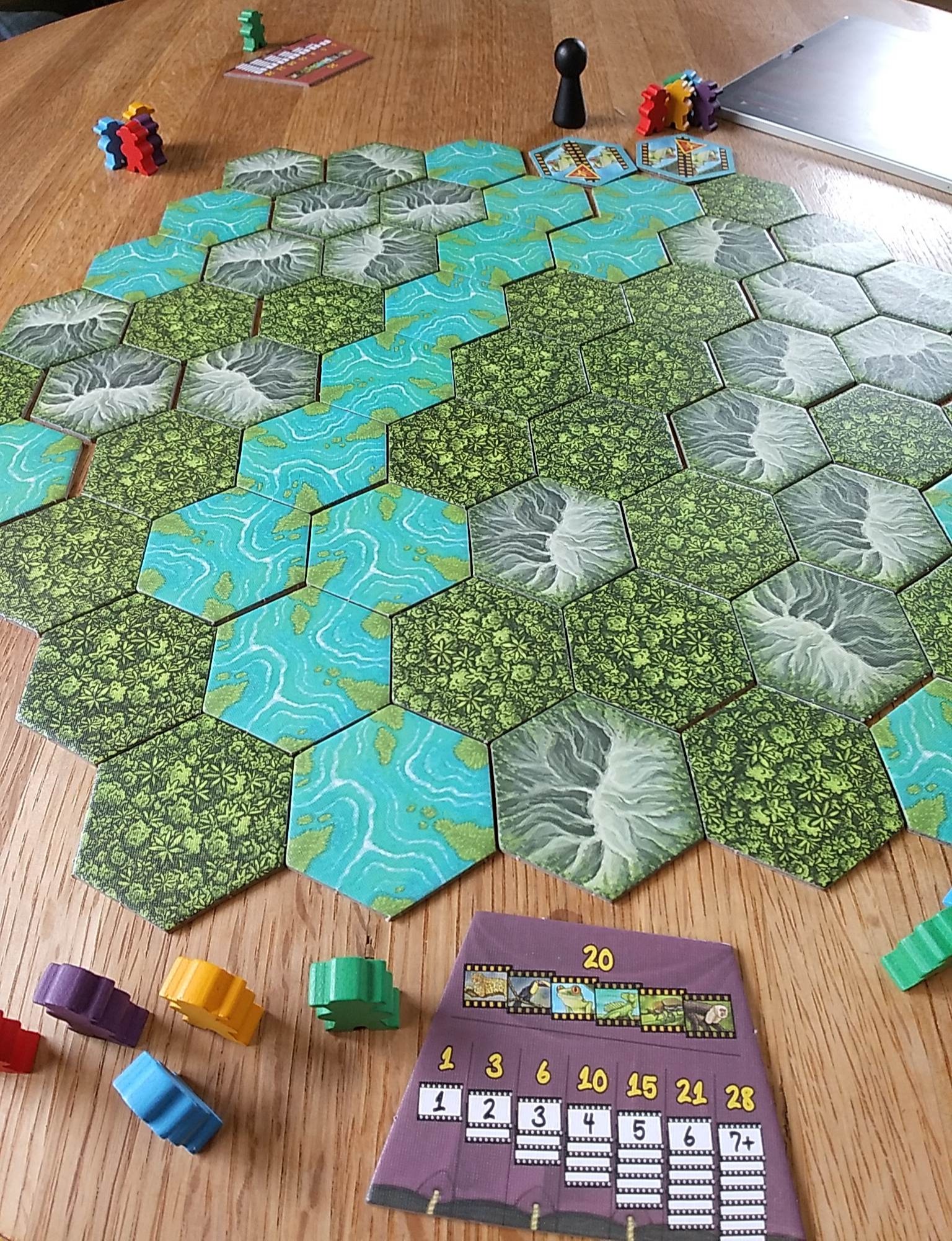 ボードゲームのコマとマップ