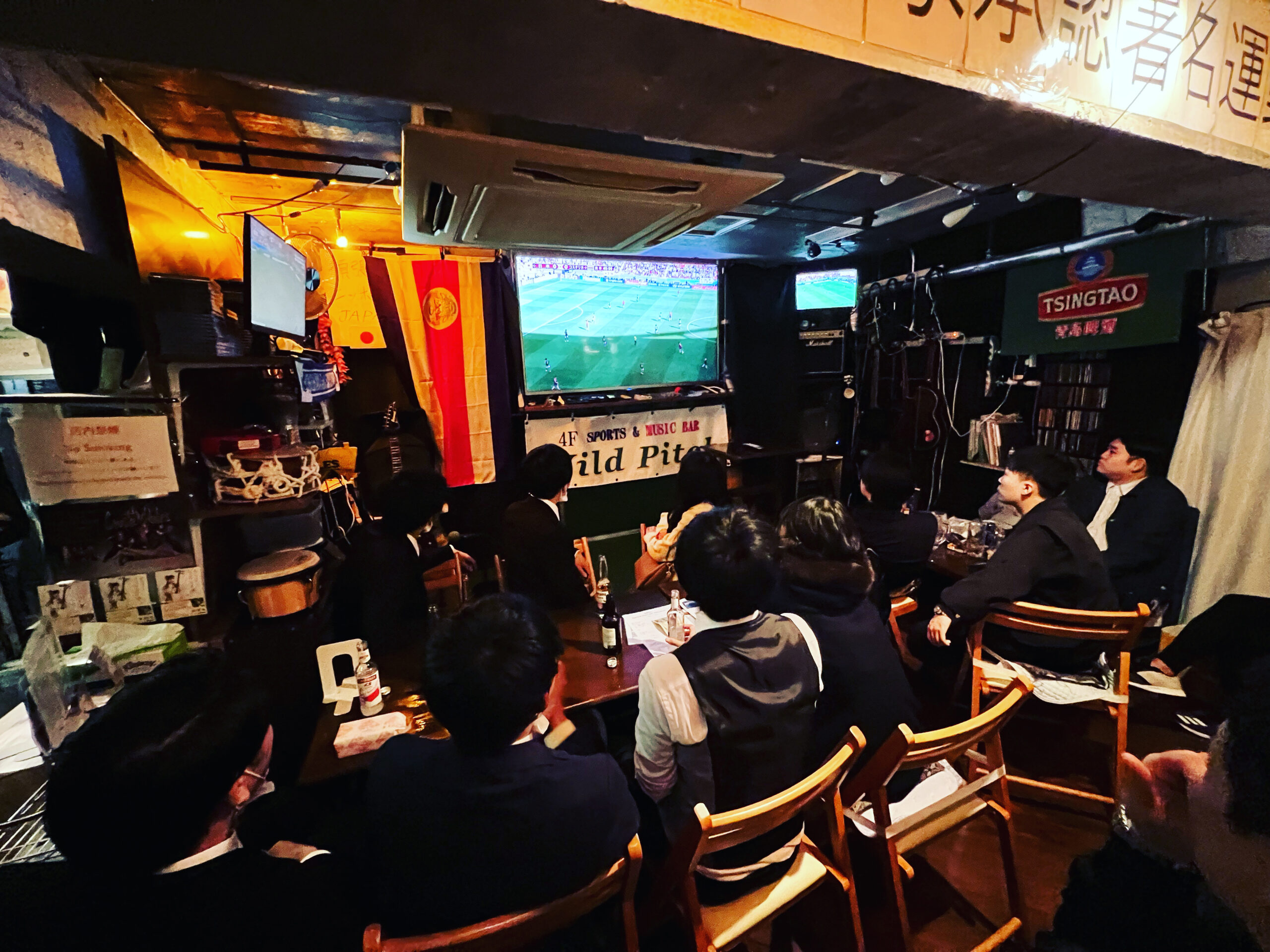 試合観戦の様子